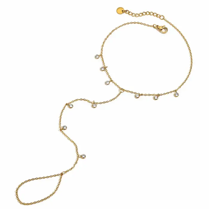 Anklet connected toe