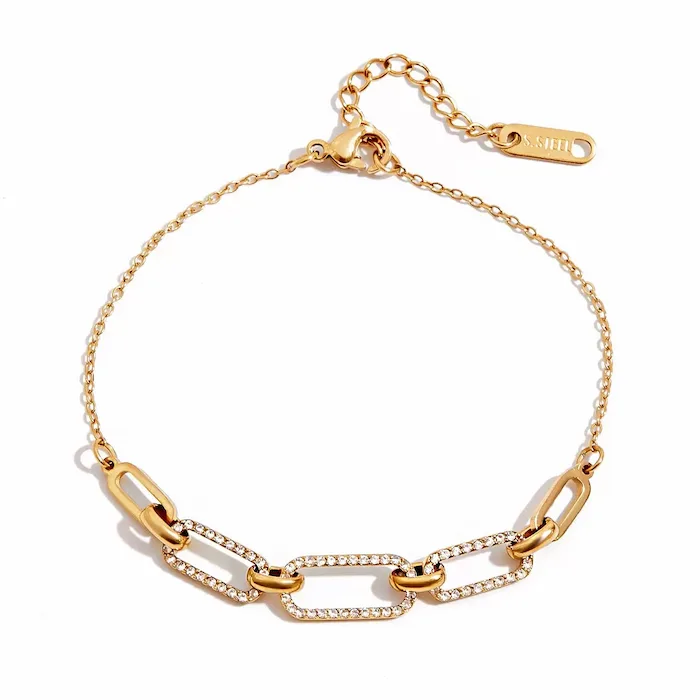 cz link bracelet