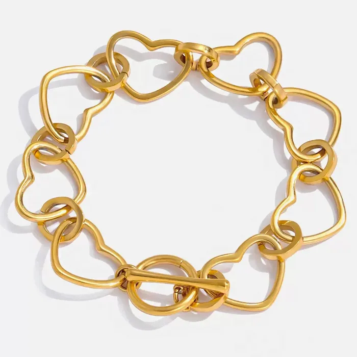 heart link bracelet